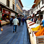 튀르키예 여행자들이 남긴 리뷰 - Vibrant Turkish Market Scene**

"A bustling Turkish market scene filled with colorful spices, textil...